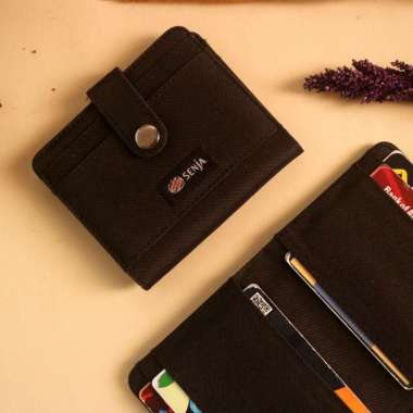 Dompet Lipat Pria Wanita Card Wallet Dompet MultiFungsi Bahan Kain Kanvas WSCH006