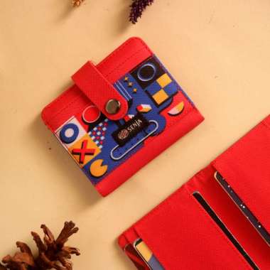 Dompet Lipat Pria Wanita Card Wallet Dompet MultiFungsi Bahan Kain Kanvas WSCH008