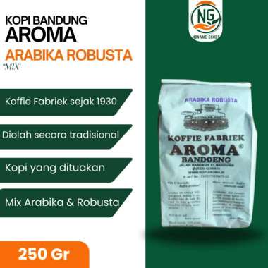 KOPI AROMA BANDUNG ASLI 250 GRAM MIX ARABIKA ROBUSTA GILING HALUS