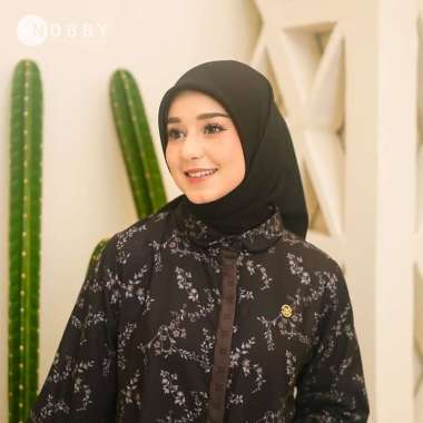 Nobby Abiela Scarf Bahan Voal Hitam