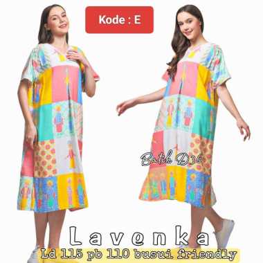 Daster Batik Klok/Payung Lavenka Semerbak Bahan Rayon Candradewi-E