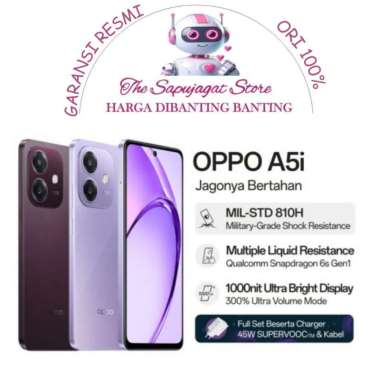 Oppo A5i 4/64 4/128 New Garansi Resmi Promo Bandung Purple