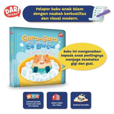 Buku Cerita Anak Mizan Gara-Gara Es Batu Boardbook