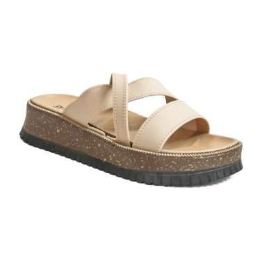 Dr. Kevin Sandal Selop Wanita Hak Rata Tinggi Flat Sandals 571-135 Coffee 36-37