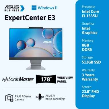 ASUS ExpertCenter AIO E3402WVAK-BPC585WS Core I5-1335U 8GB 512GB WIN 11 Home OHS 8GB