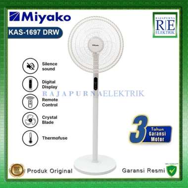 MIYAKO Kipas angin berdiri Stand Fan 16 Inch Remote Control KAS-1697 DRW