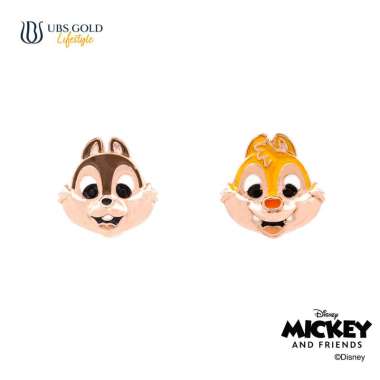 UBS Gold Anting Emas Disney Chip And Dale - Cwy0067 - 17k Rose Gold