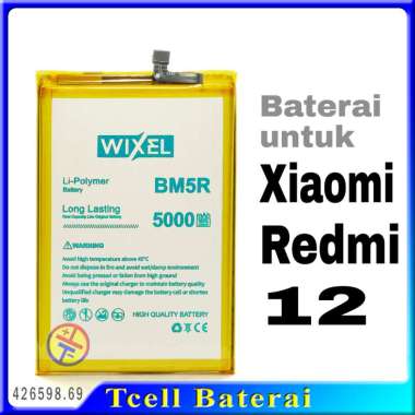 Baterai Wixel BM5R Xiaomi Redmi 12 Real Capacity Battery Double IC Prottection Batre