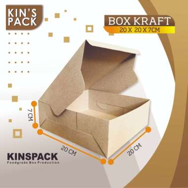 Lipatan Dus Kraft 20x20x7 @50 pcs