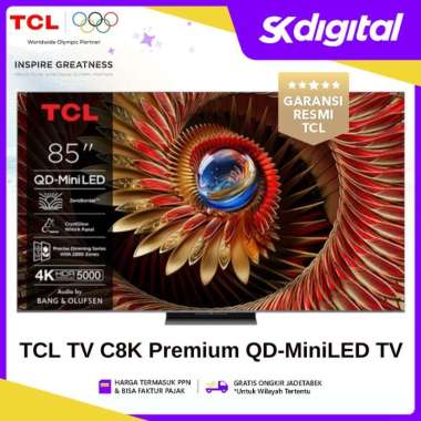 TV TCL 85C8K / C8K Premium QD-MiniLED 4K UHD Smart Google TV 85 Inch