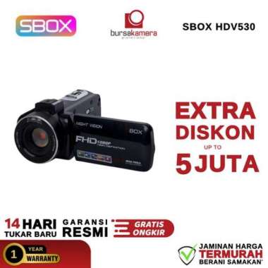 SBOX HDV 530 Camcorder Handycam 4K Ultra HD S BOX HDV530 Camera Video Recorder Garansi Resmi