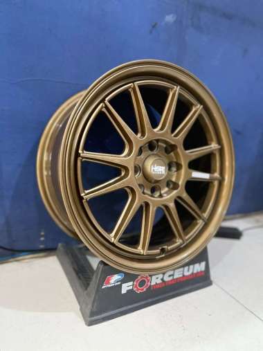 Velg HSR R15 Avanza - Pelek jari jari untuk Mobil Xenia - Coffee Bronze Ring 15 Mobilio