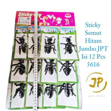 MAINAN ANAK STICKY SEMUT HITAM JUMBO ISI 12 PCS