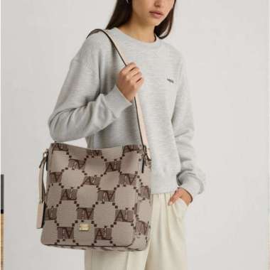 AOLONG Syaras 8982 #- Tas Selempang Wanita Bahan Kulit PU Leather Muat Dompet Panjang Hp SL.452 Mocc