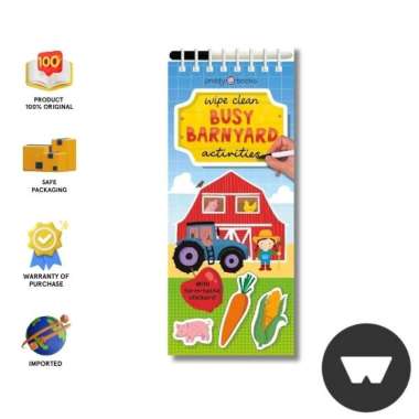Priddy Books - Wipe Clean Busy Barnyard Activities