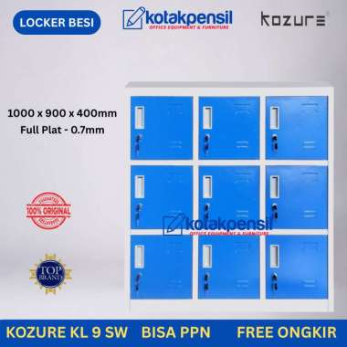 Locker Kozure 9 Pintu Lemari Besi Kozure Kl 9-SW Biru|Lokwer PAUD/TK|Loker Sekolah