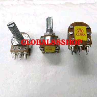 1pcs ALPHA ORI BUKAN APLUS POTENSIO STEREO B10K B 10K B 10 K ALPHA ORIGINAL