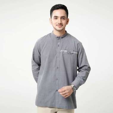 Rabbani - Kemeja Koko Lengan Panjang Kemko Arbiyan Mst Exclusive 205 Quicksilver XL