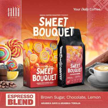 SWEET BOUQUET Biji Kopi Espresso Blend Full Arabika Coffee Bean Arabica Coffe 200gram Biji Kopi