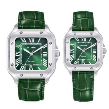 JAM TANGAN COUPLE BALMER KOTAK /JAM PASANGAN BALMER SAPPHIRE ORIGINAL BALMER B.8206 BALMER 8206 BALM