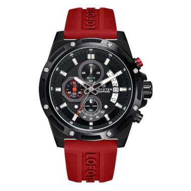 JAM TANGAN PRIA LOFOTEN CHRONO ORIGINAL 6535MB RED RUBBER JAM LOFOTEN 6535 JAM LOFOTEN 6535.MB JAM T