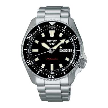 JAM TANGAN PRIA SEIKO AUTOMATIC ORIGINAL SEIKO AUTOMATIC SRPL85K1 SEIKO SRPL85 STRAP SILVER BLACK DI