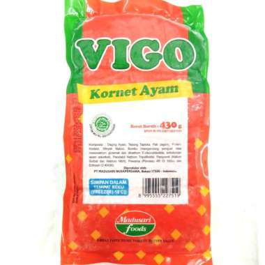 Vigo Kornet 430gr | Kornet Ayam Siap Goreng | Cemilan Frozen Kornet Ayam Frozen