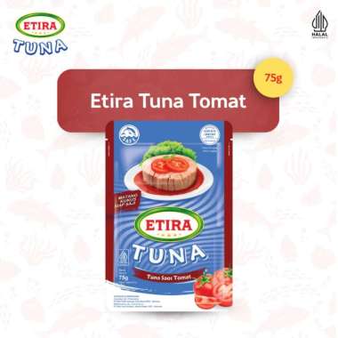 Etira Tuna Matang Kukus Siap Saji (Tuna Saos Tomat) 75g - Tuna Sachet Lauk Siap Saji