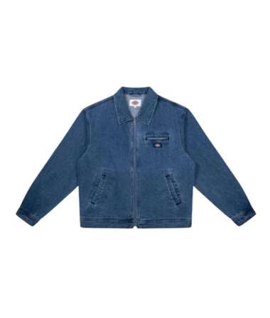 DICKIES - Men's Denim Ike Inspired Jacket - Jaket Pria MEDIUM BLUE L