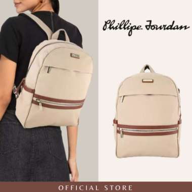 Phillipe Jourdan Bambina Backpack Wanita Cream (Nylon)