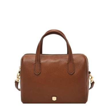 Fossil Lainey Leather Satchel Medium Brown Tas Wanita - ZB11168-200