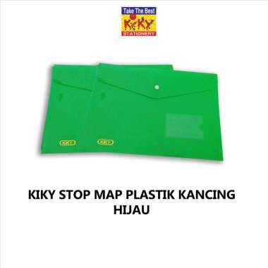 KIKY Stopmap / Map Plastik Kancing Isi 12 Lembar