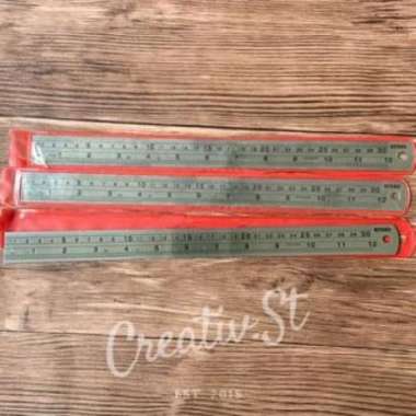 KENKO Penggaris Besi Tebal 30 cm Steel Ruler penggaris besi 30
