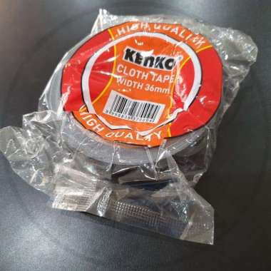 KENKO Plakban Lakban Hitam Cloth Tape 36Mm Red Core