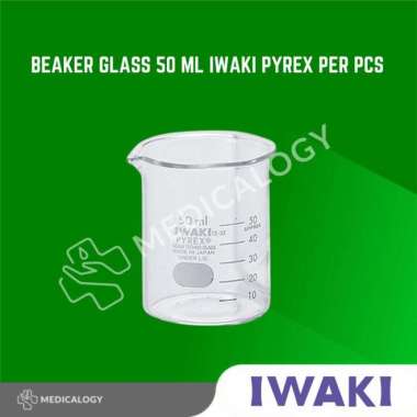 Beaker Glass 50 ml Iwaki Pyrex Original per pcs