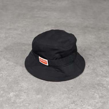 Topi KENZO SQUARE RED BLACK BUCKET HAT 100% ORIGINAL Size L