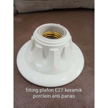 Fiting Fitting E27 Keramik Porcelein Lampu Hias Plafon Anti Panas / Fitting Plafon Bohlam