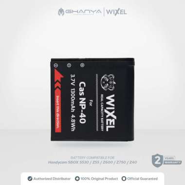 WIXEL Baterai Kamera CAS NP-40 for Casio Exilim EX FC160 FC100 FC150 Z50 Z55 Z57 Z100 Z200 Z300 Z400