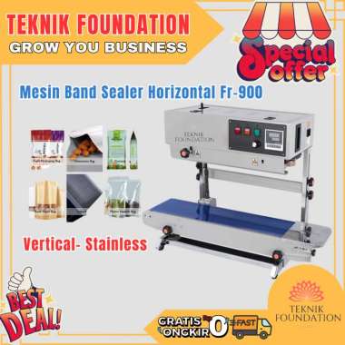 Mesin Continuous Band Sealer Vertikal Fr900