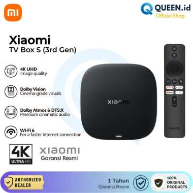 Xiaomi Mi TV Box S 3rd Gen 4K UHD HDR10+ Smart Ultra HD Dolby Vision Atmos Google TV WiFi6 2/32GB