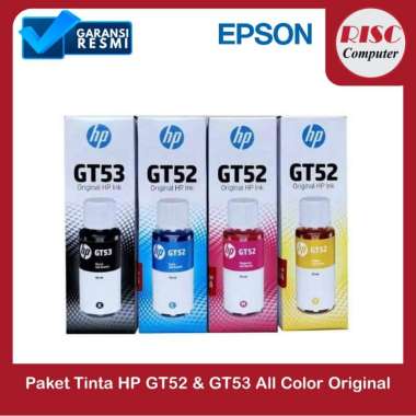 Paket Tinta HP GT52 & GT53 All Color Original