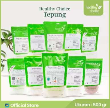 Healthy Choice tepung 500 gr ( Tepung Beras, Tepung Ubi Ungu, Tepung Singkong, Tepung Sagu ) 500gr T