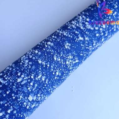 Kertas tile salju snow mesh tile bucket lembaran flower wrapping snow tile Navy