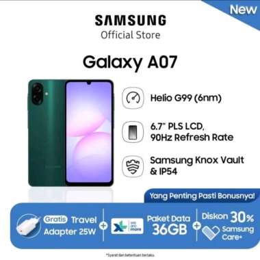 SAMSUNG GALAXY A07 (KHUSUS BATAM) 4/64 balck
