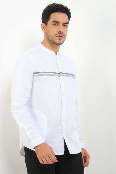 Cardinal Kemeja Koko Lengan Panjang Big Size C2872N08A White 5XL
