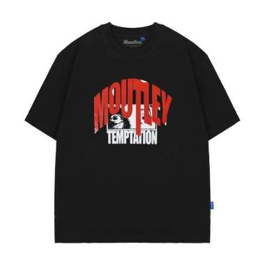 Moutley Men's T-Shirt Short Sleeve Oversized Fit Cotton 16s Temptation OL-080725 M