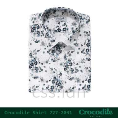 Kemeja Pria Lengan Pendek Crocodile 727-2031 Putih XL