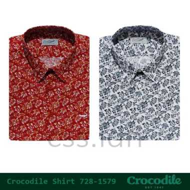 Kemeja Pria Lengan Pendek Crocodile 728-1579 Merah M