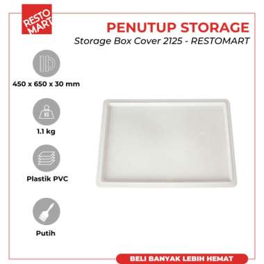 Storage Box Cover / Tutup Kotak Penyimpanan RESTOMART Plastik (2833094)