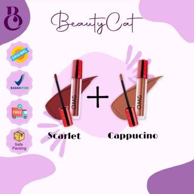 Ombre OMG Lip Cream Scarlett + Cappucino